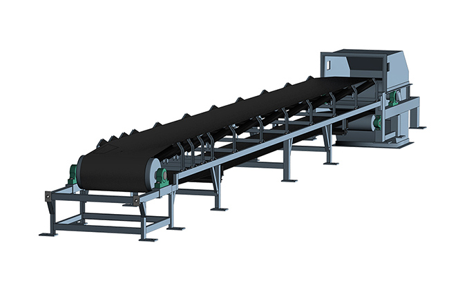 采用了結(jié)構(gòu)緊湊、剛性好、強(qiáng)度高的三角形機(jī)架，機(jī)架部分、中間架和中間架支