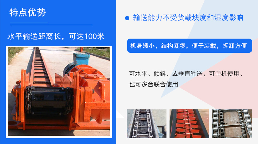可多點進料、多點卸料、能反向運行，機殼密封性好，無粉塵污染